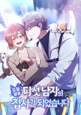 As of Today, I Have Become the Butler of Five Men Manhwa Cover