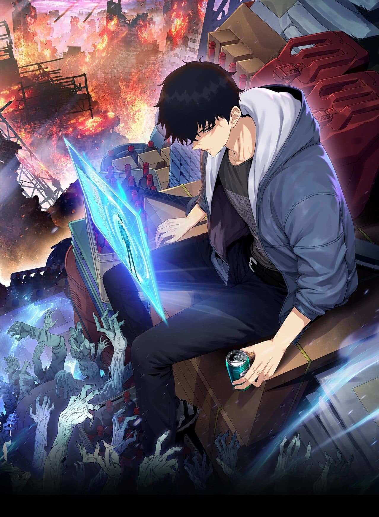 The Doomsday Ruthless Man: Hoarding Trillions of Supplies at the Beginning Manhua Cover
